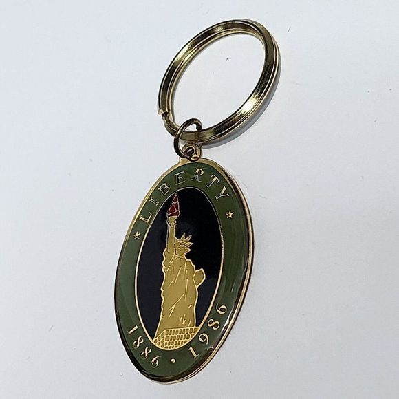 Statue Of Liberty Centennial 100 Year Limited Edition Keychain 1986 Rare History - Picture 3 of 6